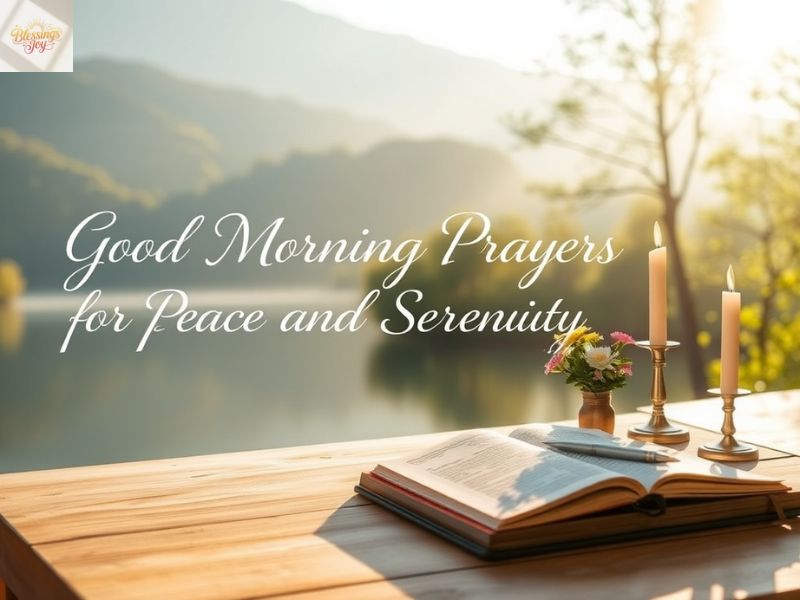 2. Good Morning Prayers for Peace and Serenity