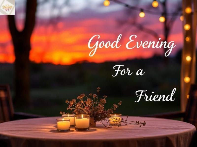 6. Good Evening For A Friend