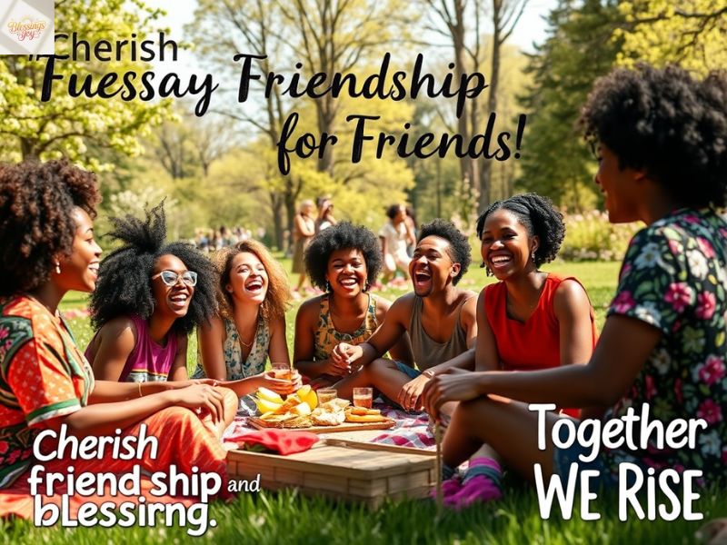 African American Tuesday Blessings for Friends