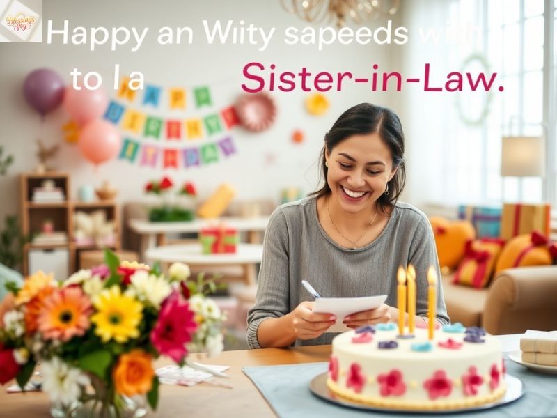 Birthday Messages to a Sister-in-law
