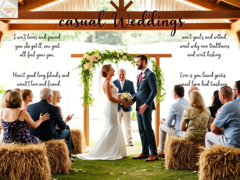 Casual Wedding Blessings