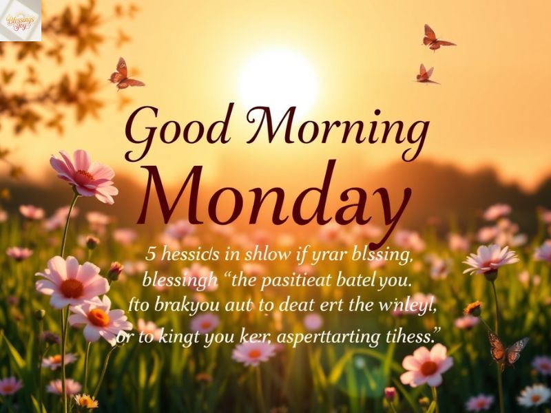 Good Morning Monday Blessings Quotes