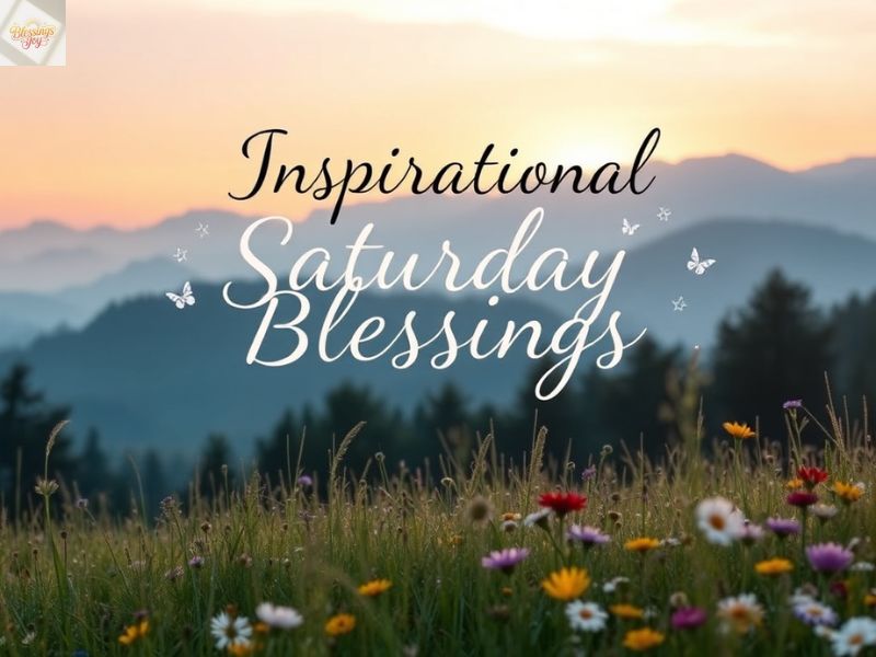 Inspirational Saturday Blessings