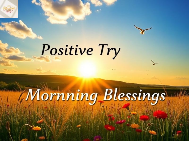 Positive Thursday morning, Blessings