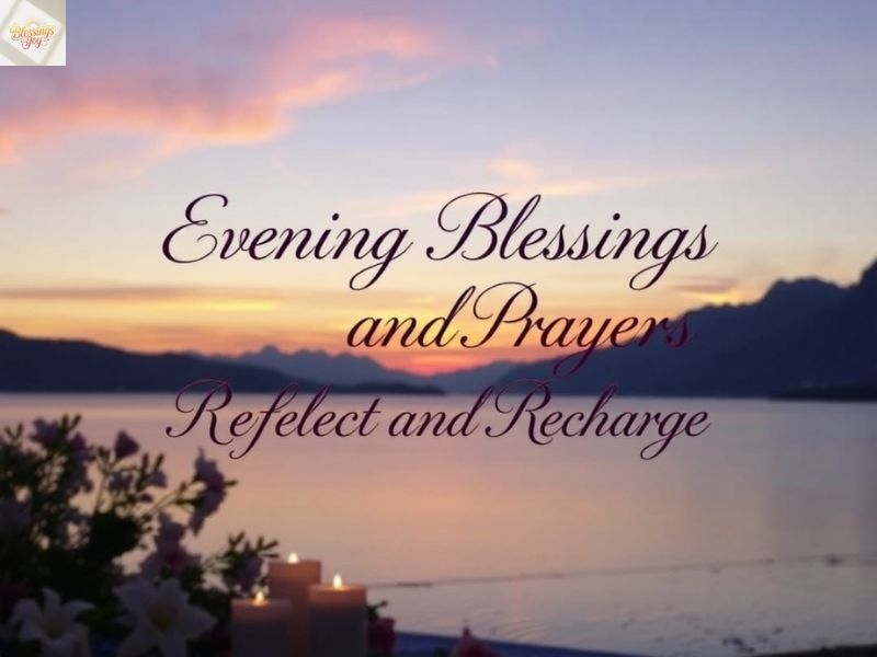 5. Evening Blessings and Prayers to Reflect and Recharge