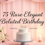 75 Rare Elegant Belated Birthday Wishes, Blessings and Greetings