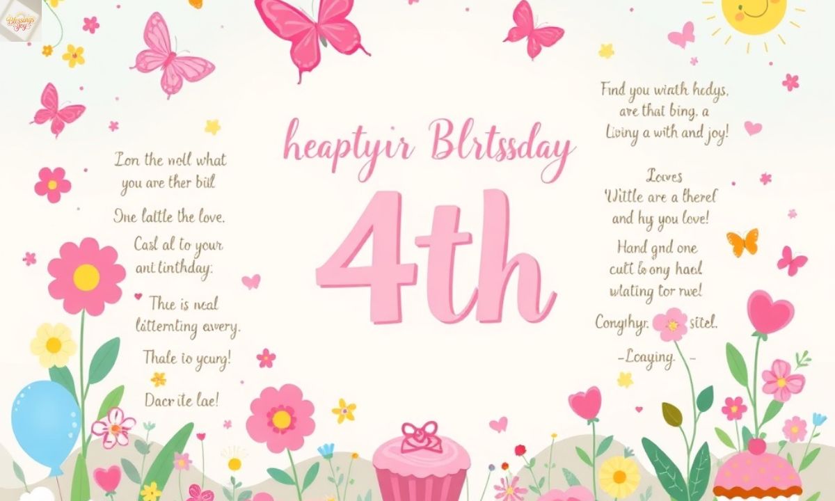 85 Heartfelt 4th Birthday Blessings and Prayers for a Little Girl
