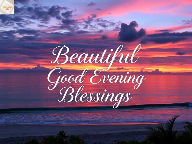 9. Beautiful Good Evening Blessings Images to Share on Social Media