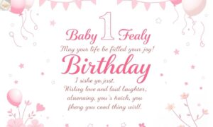 95 Heartfelt 1st Birthday Blessings and Prayers for Baby Girl Niece