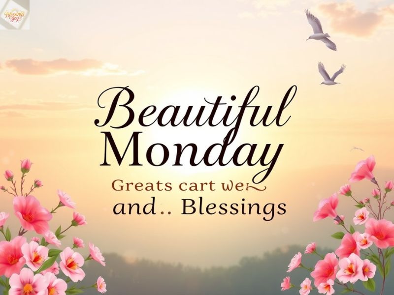 Beautiful Monday Greetings and Blessings