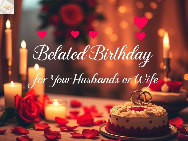 Belated Birthday Greetings for Your Husband or Wife