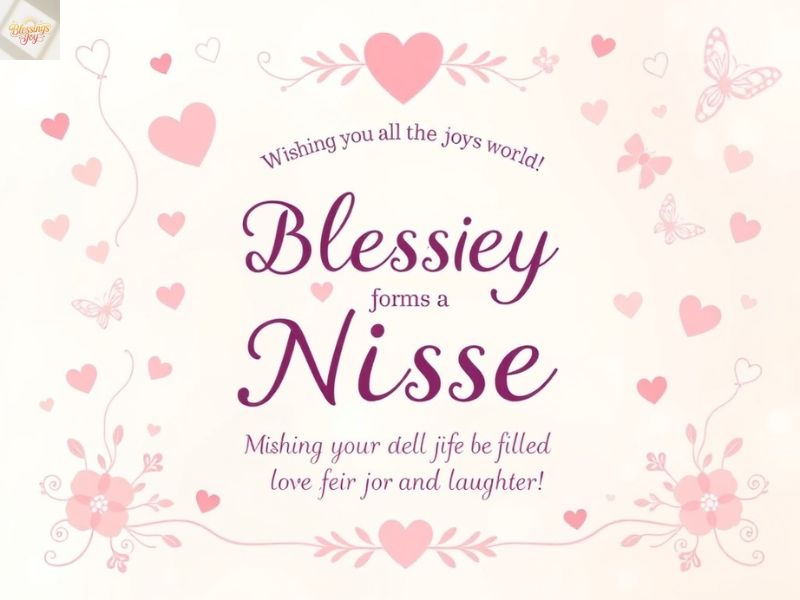 Blessings and Good Wishes Filled with Love for Your Niece
