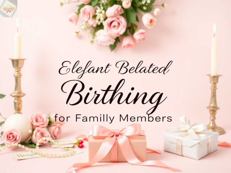 Elegant Belated Birthday Blessings for Family Members