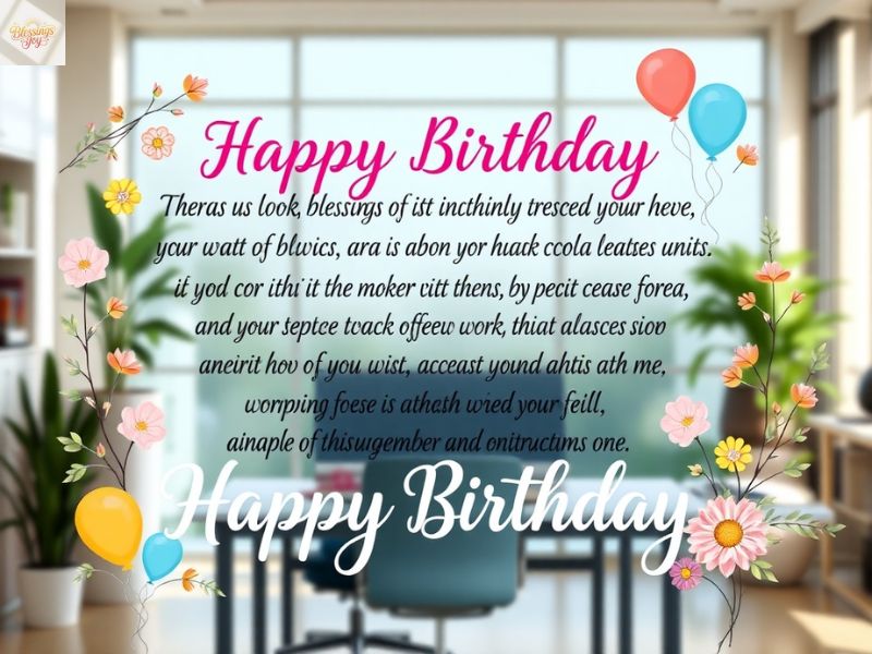 Faith-Inspired Birthday Blessings to Strengthen Work Bonds