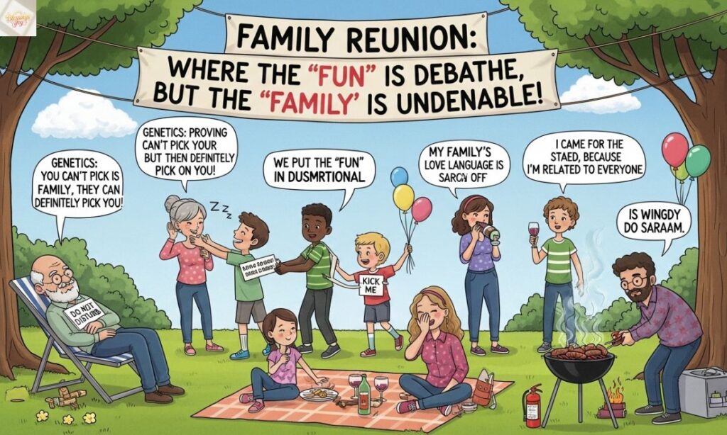 Funny Family Reunion Quotes – 15 Quotes & Blessings