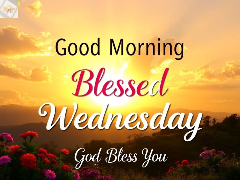 Good Morning Blessed Wednesday with God Bless You