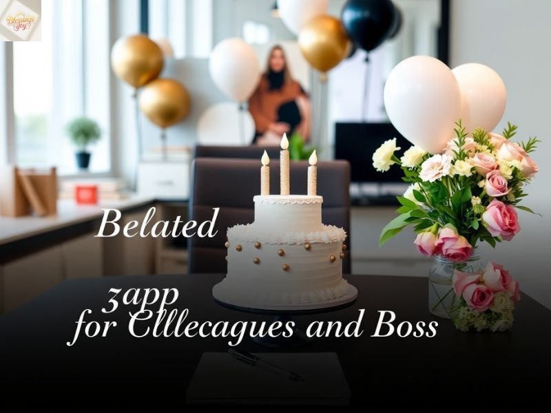 Graceful Belated Birthday Wishes for Colleagues and Boss