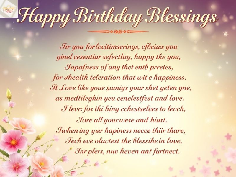 Happy Birthday Blessings and Prayers