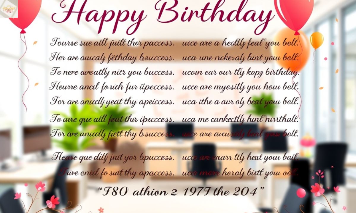 Heartfelt Birthday Blessings and Prayers for Your Colleagues