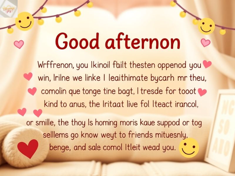 Heartwarming Good Afternoon Messages for Friends