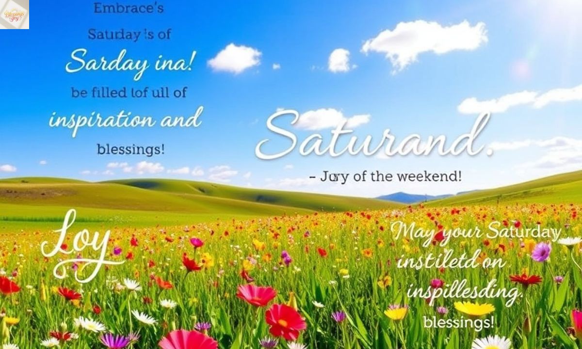 Inspiration Saturday Blessings Uplifting Quotes & Messages to Brighten Your Weekend