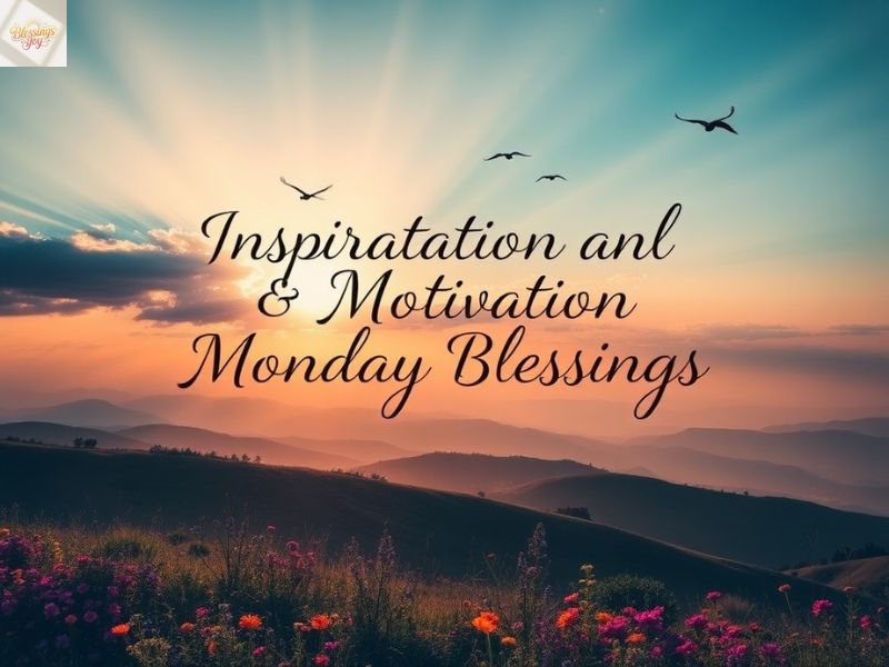Inspirational and Motivational Monday Blessings