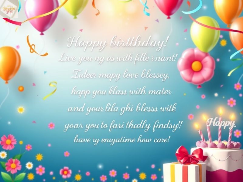 Personalized Birthday Blessings to Show Your Love and Care