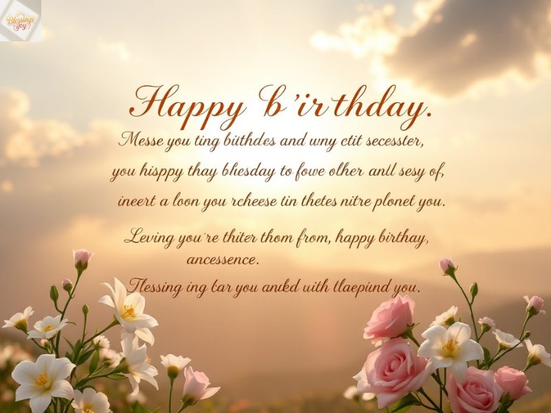 Personalized Religious Birthday Blessings to Show Love and Care