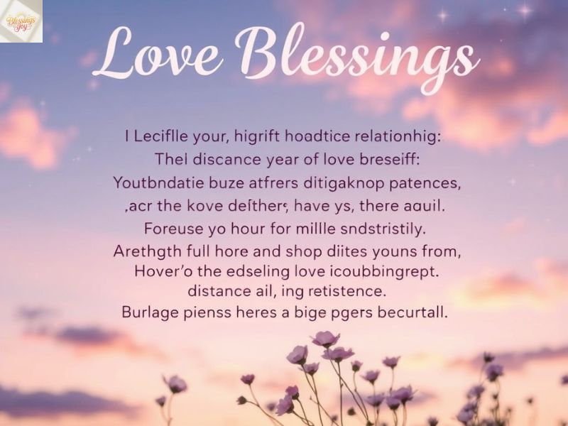 Romantic Love Blessings for Long Distance Relationships