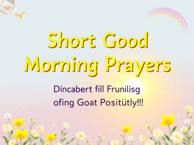 Short Good Morning Prayers for Hope, Faith, and Positivity