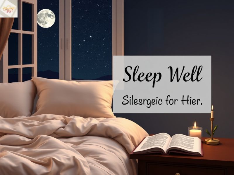 Sleep Well, Blessing, Prayers for Her