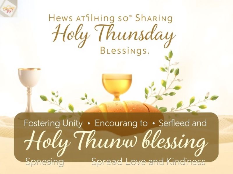 The Benefits of Sharing Holy Thursday Blessings