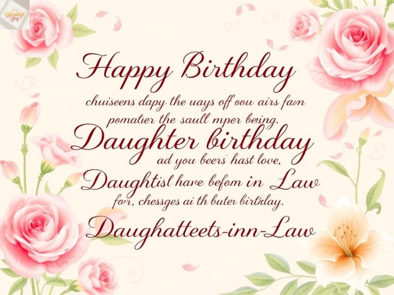 Warm Birthday Blessings to Make Your Daughter-in-Law Feel Special