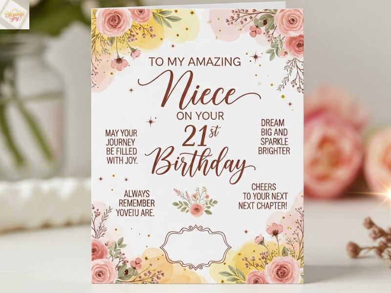 2. Heartfelt Messages to Make Your Niece Feel Extra Special at 21