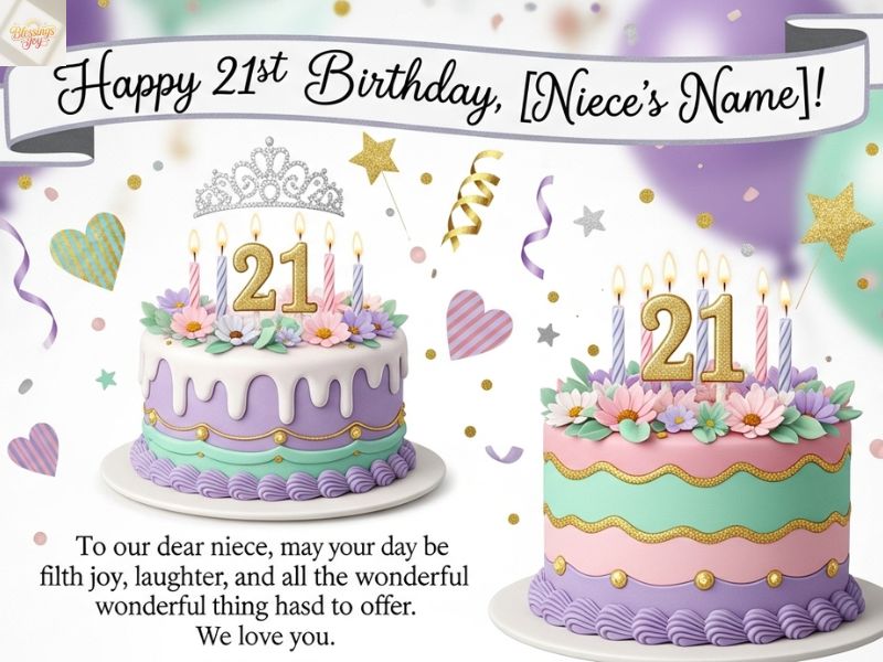 4. Cute and Loving Birthday Greetings for Your Niece’s 21st