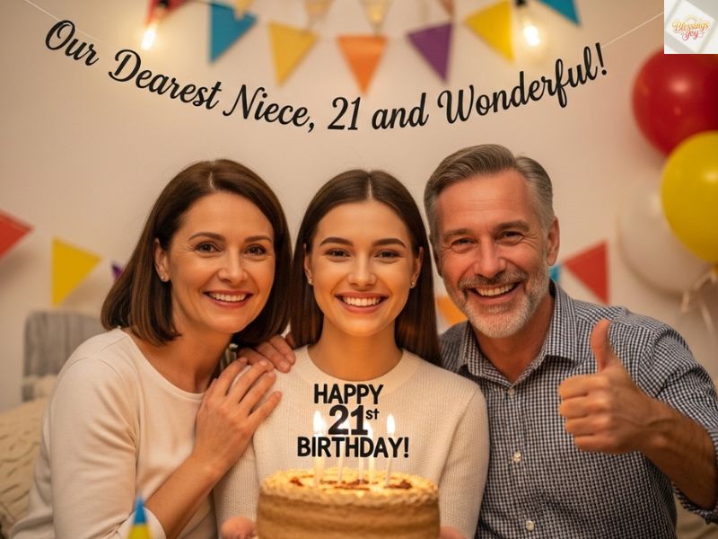 6. Proud Aunt and Uncle Messages for Your Niece Turning 21